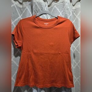 Old Navy Women's Rust Short Sleeve Tee